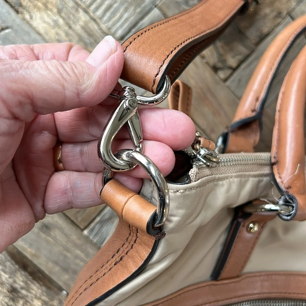 Banana Republic Nylon Leather Laptop Bag